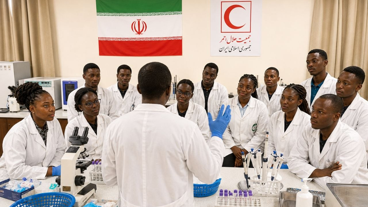 هلالاحمر ایران؛ مرجع انتقال تجربه در دیپلماسی سلامت/ بهرهگیری دانشکده پیراپزشکی آکرا از ظرفیتهای آموزشی و آزمایشگاهی ایران کلینیک