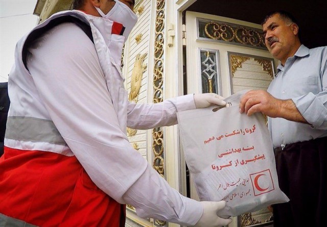 توزیع 4 هزار بسته بهداشتی هلال احمر در شهرستان سردشت