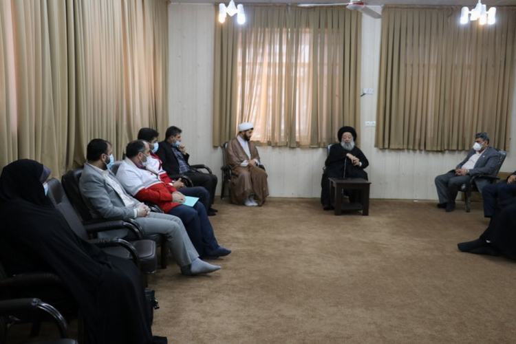 با هدف جلب مشارکتهای مردمی برای مقابله با کرونا انجام شد: دیدار مدیرعامل هلالاحمر خوزستان با علمای دینی استان
