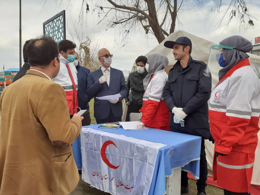 استاندار زنجان از پست بازرسی سلامت هلالاحمر بازدید کرد