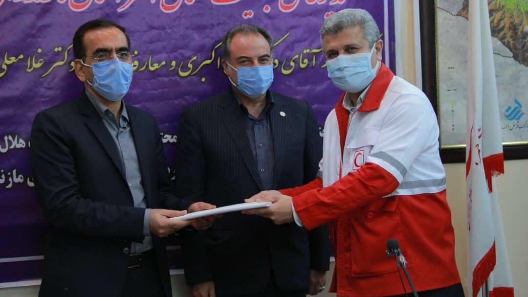  آیین معارفه مدیرعامل جمعیت هلال احمر مازندران برگزار شد 