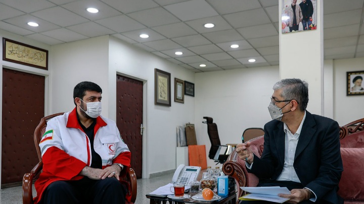 مدیرعامل هلال احمر خراسان رضوی با دکتر کولیوند دیدار کرد
