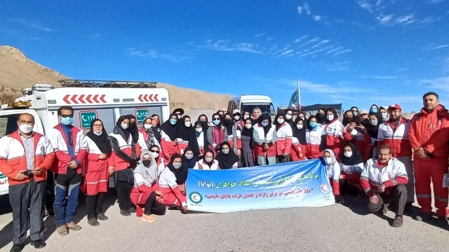 برگزاری تمرین توان‌افزایی ویژه بانوان امدادگر در چهارمحال بختیاری
