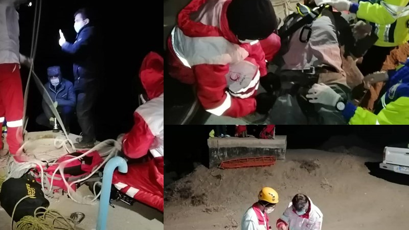  سقوط مرد ۶٠ساله در حوضچه آب/نجات مصدوم با تلاش تیم هلال احمر تربت جام