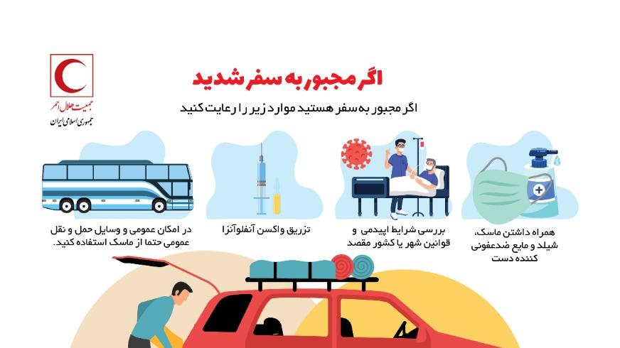 نکات الزامی هنگام مسافرت در ایام شیوع کرونا/ اینفوگرافیک