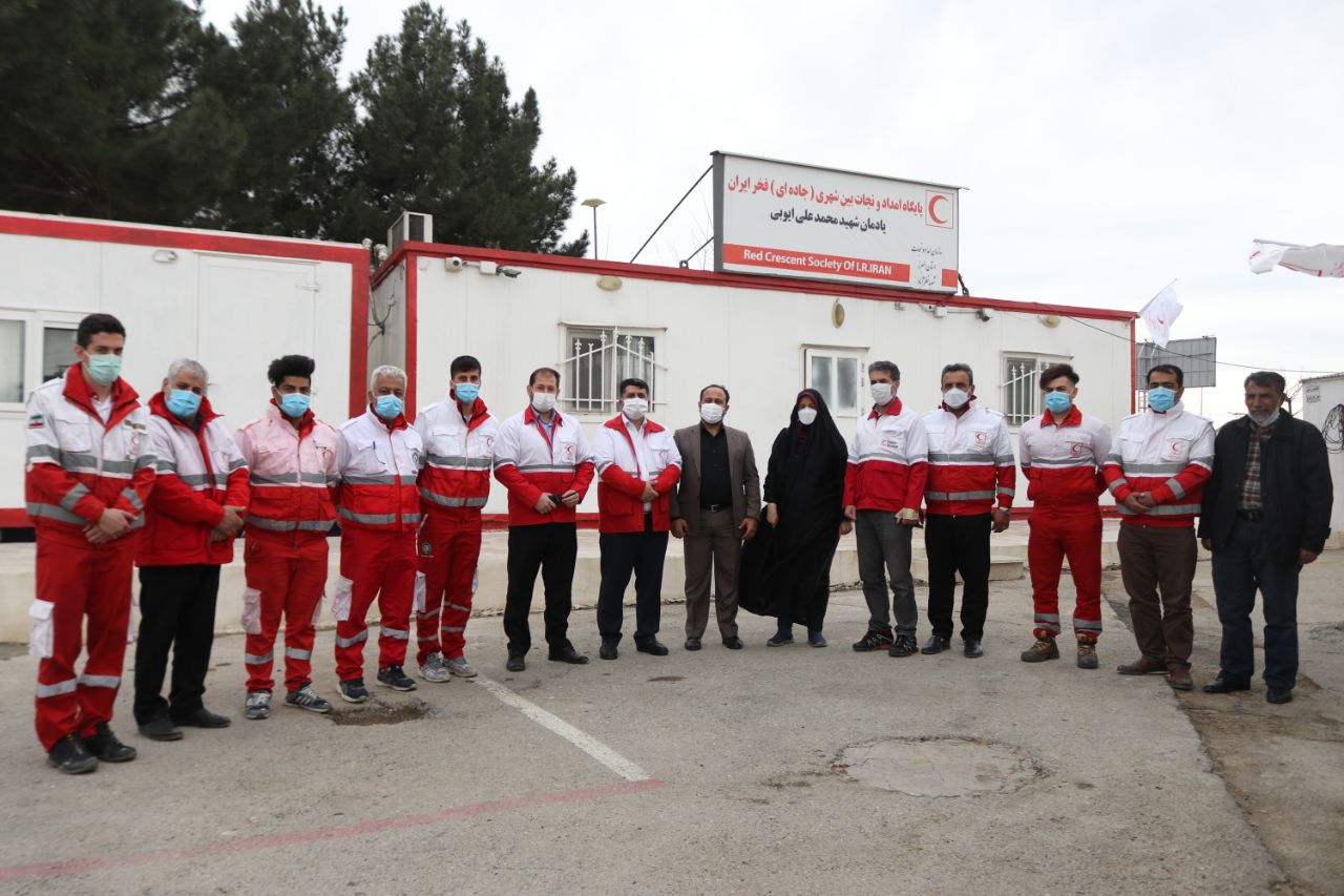 تجهیز پایگاه امداد و نجات فخر ایران استان البرز با حضور معاون امور بین الملل و حقوق بشردوستانه جمعیت هلال احمر