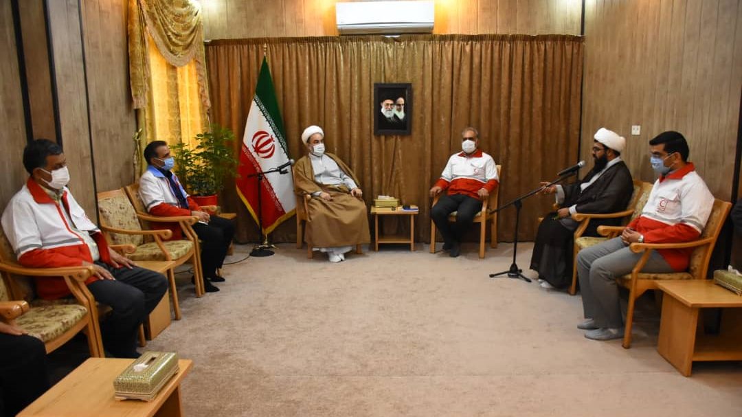 دیدار مسئولان هلالاحمر سیستان و بلوچستان با نماینده ولی فقیه در استان/ آیت الله محامی: هلالاحمر همواره یاریگر مردم بوده است