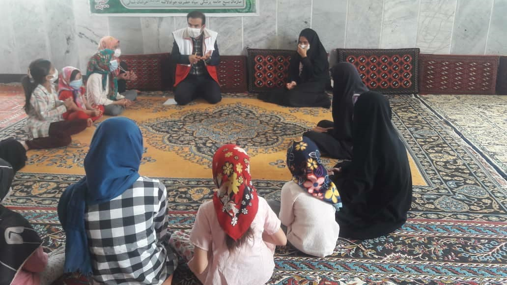 بهره مندی ۵۰ نفر از خدمات کاروان سلامت هلال‌احمر جاجرم
