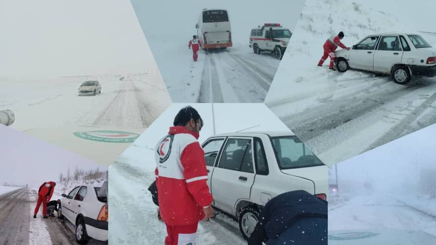 آماده باش امدادگران و نجاتگران هلال احمر استان زنجان 