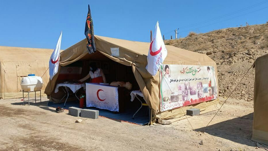 حضور جمعیت هلال احمر استان اردبیل در نمایشگاه هفته دفاع مقدس