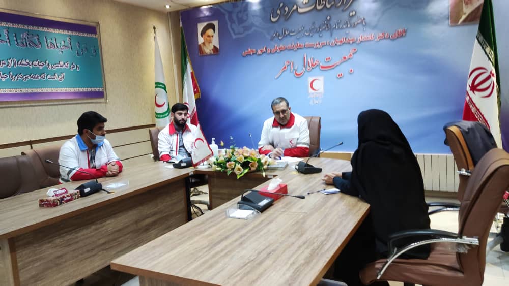 دیدار نماینده تام الاختیار رئیس جمعیت هلال احمر با شهروندان استان البرز
