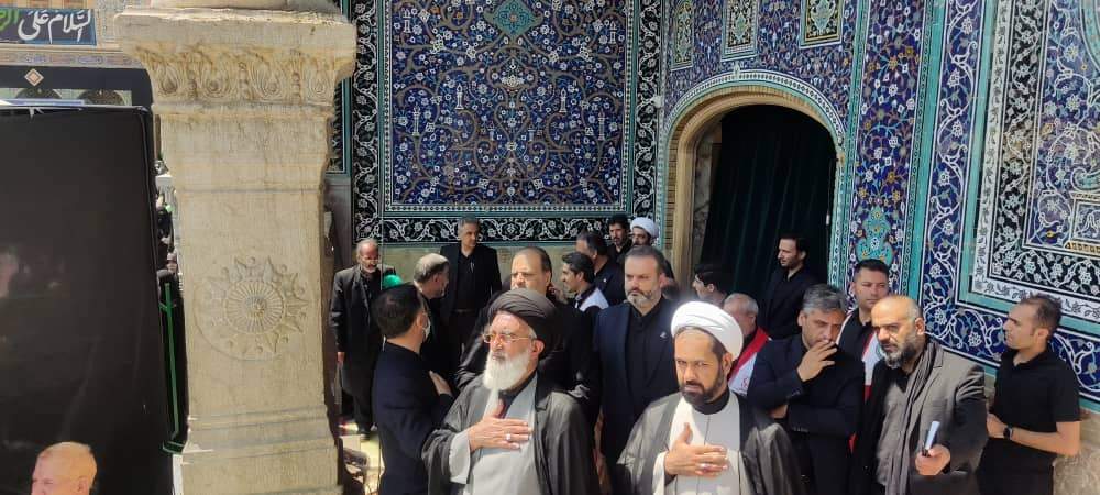 بازدید معاون فرهنگی حوزه نمایندگی ولی فقیه در هلال‌احمر از پست‌های امدادی