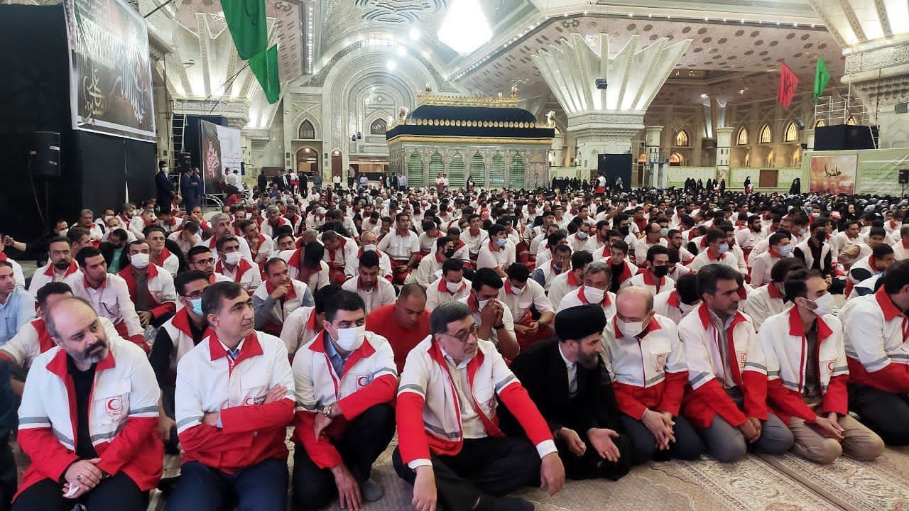 تجدید میثاق هلال احمری ها با امام خمینی(ره) و شهدا