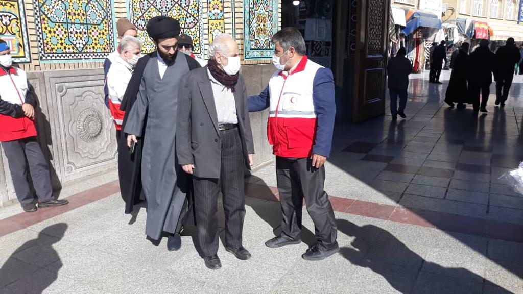 پوشش امدادی مراسم تشییع پیکر آیت‌الله‌العظمی صافی گلپایگانی با حضور 30 امدادگر
