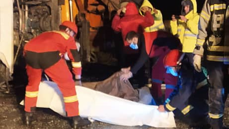 انحراف اتوبوس مسافربری در محور آرادان به سُرخه حادثه آفرید