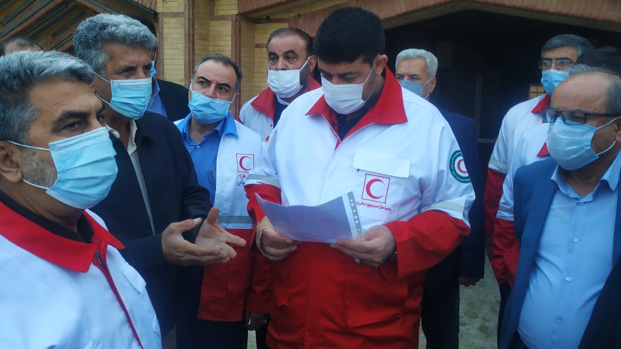 گزارش تصویری سفر یک روزه رئیس جمعیت هلالاحمر به خوزستان