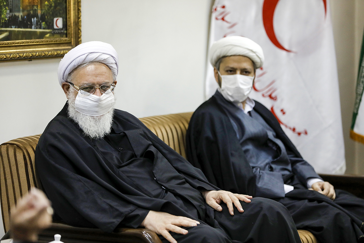 دیدار نماینده ولی فقیه در هلال‌احمر با رئیس مرکز رسیدگی به امور مساجد/ گزارش تصویری