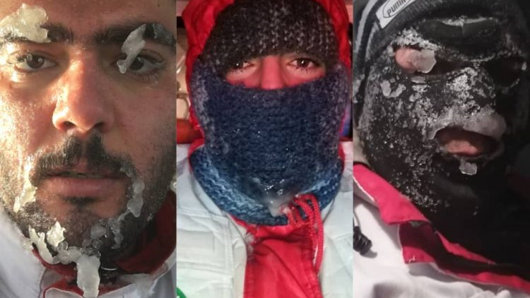 نجات انسانها با صورتهای یخزده