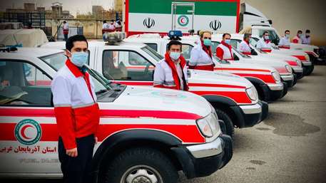 آماده‌باش 574 پایگاه هلال‌احمر برای خدمت به زائران در ایام اربعین/ ۱۱۶ پست موقت امدادی  در استان‌های مرزی راه‌اندازی شد
