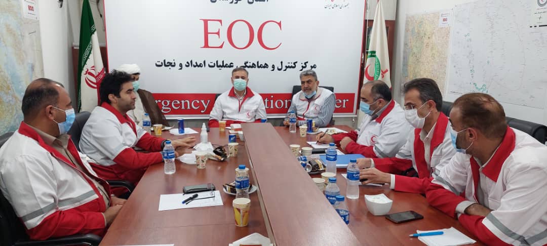 تشکیل نشست شورای اداری هلال‌احمر خوزستان با حضور دبیرکل جمعیت