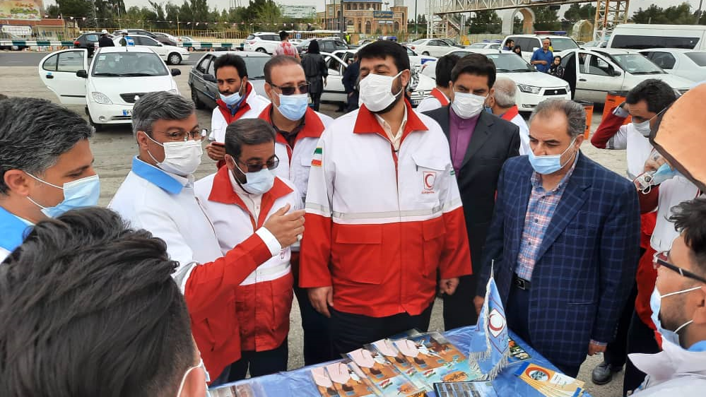 حضور رئیس سازمان جوانان در پستهای نوروزی هلالاحمر قم