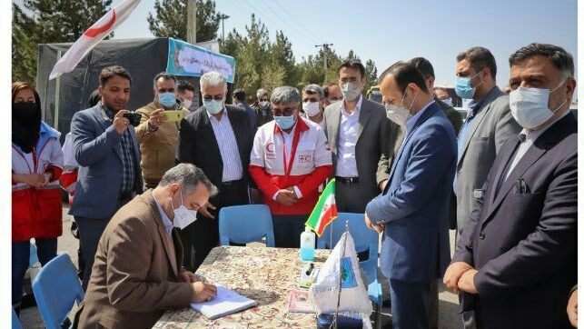 بازدید استاندار سمنان از پایگاه امداد و نجات میاندشت هلال احمر میامی