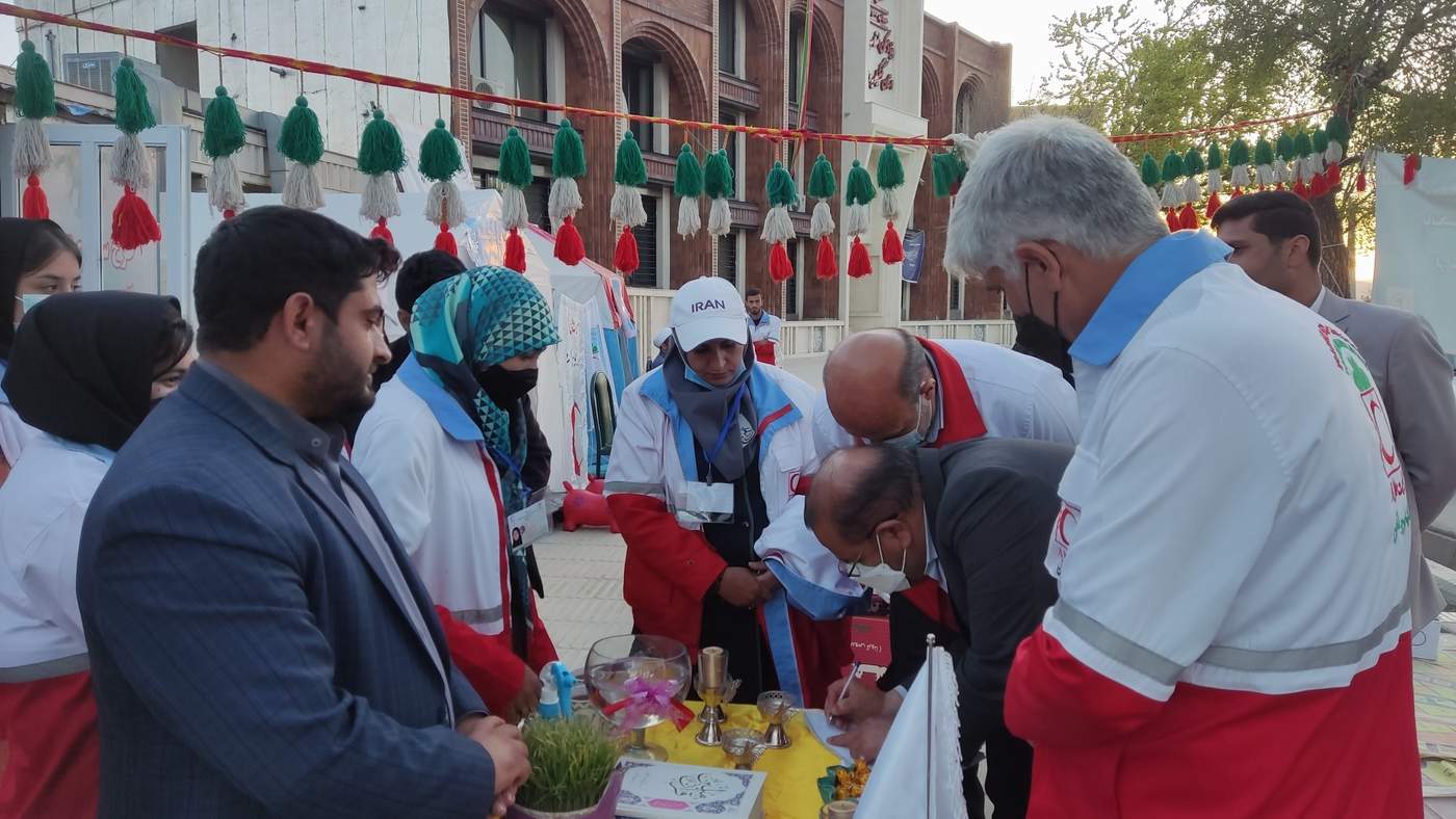 بازدید نماینده مردم در مجلس شورای اسلامی از پست های نوروزی جمعیتهلال احمر بویراحمد