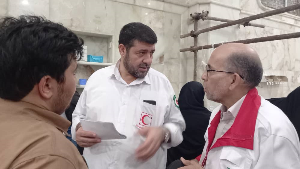 تمهیدات ویژه جمعیت هلال احمر در کشور عراق براى خدمت رسانى به زائران اربعین حسینى