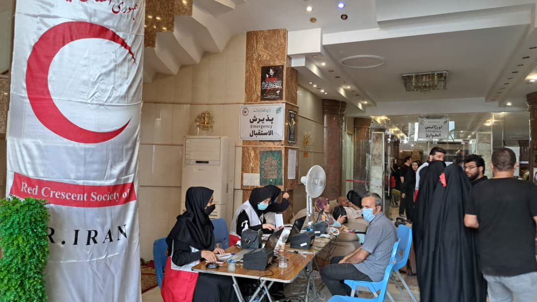 گزارشی از خدمترسانی جمعیت هلالاحمر در نجف اشرف/ ویدئو