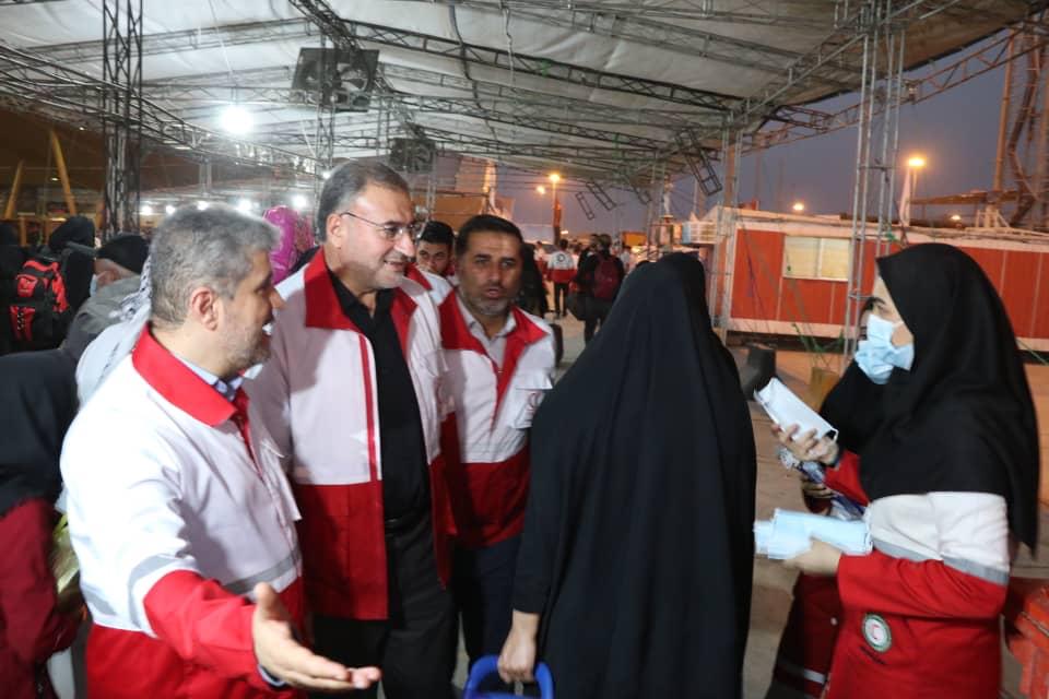 دبیرکل جمعیت هلالاحمر از مرز شلمچه بازدید کرد/ گزارش تصویری
