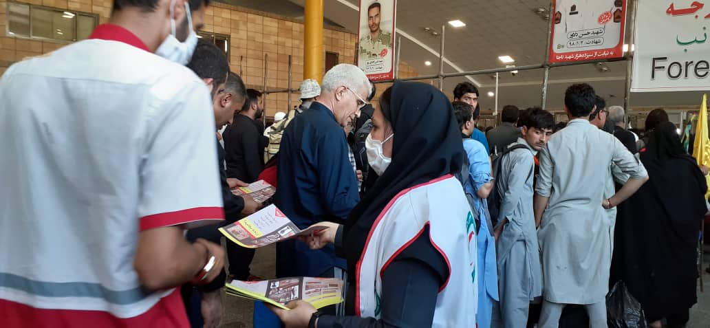 خدمترسانی هلالاحمر خوزستان به بیش از ۸۷ هزار زائر در مرزهای شلمچه و چذابه