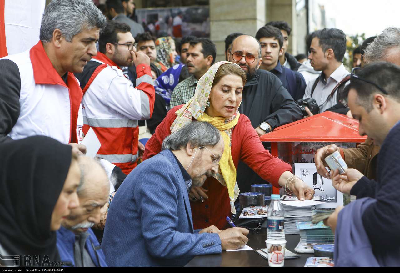 همراهی هنرمندان خانه سینما با سیل مهربانی