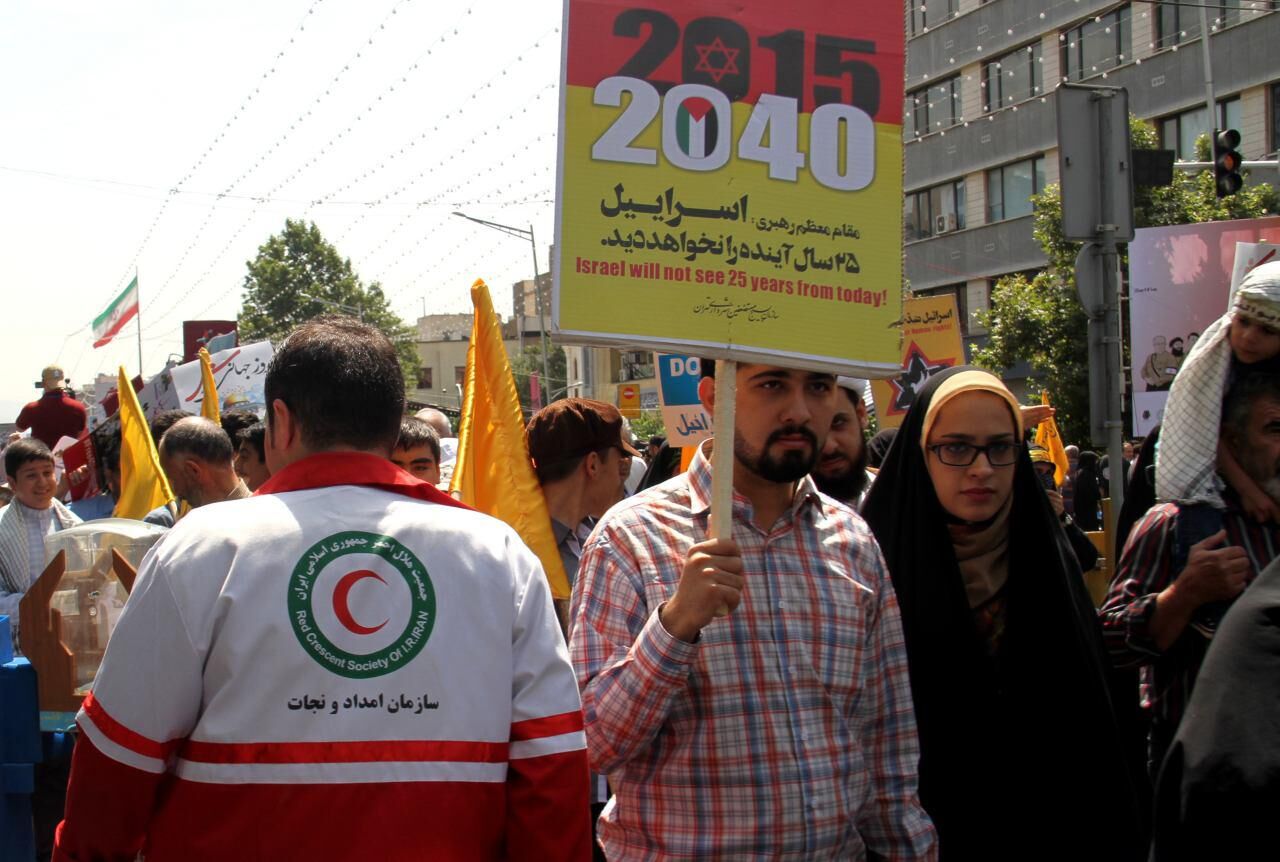 ۳۵۱ پست امدادی هلال احمر راهپیمایی روز قدس را پوشش میدهند