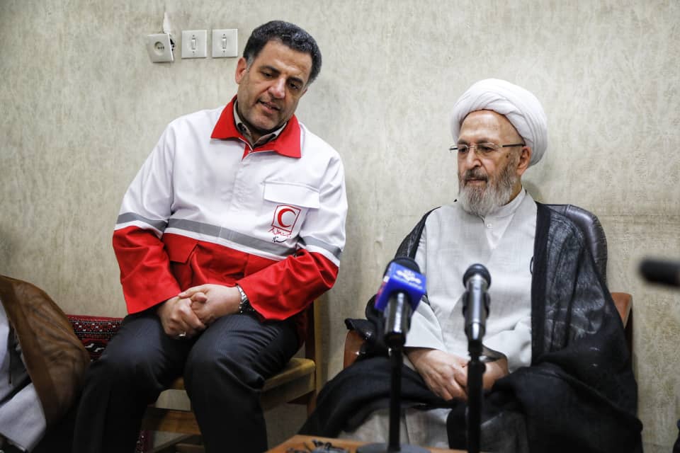 دیدار رئیس و مسئولان جمعیت هلال احمر با آیات عظام تقلید-2/ آیتالله سبحانی: معضل سیل به علت سلسله غفلت هایی رخ داد