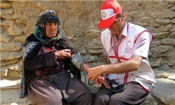 کاروان سلامت هلالاحمر به ثلاث باباجانی رسید