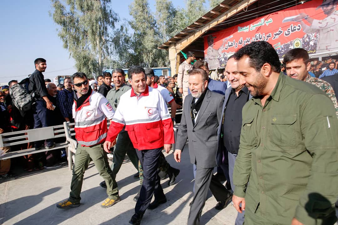 بازدید رئیس دفتر رئیس جمهوری و دکتر پیوندی از مرز مهران/ گزارش تصویری