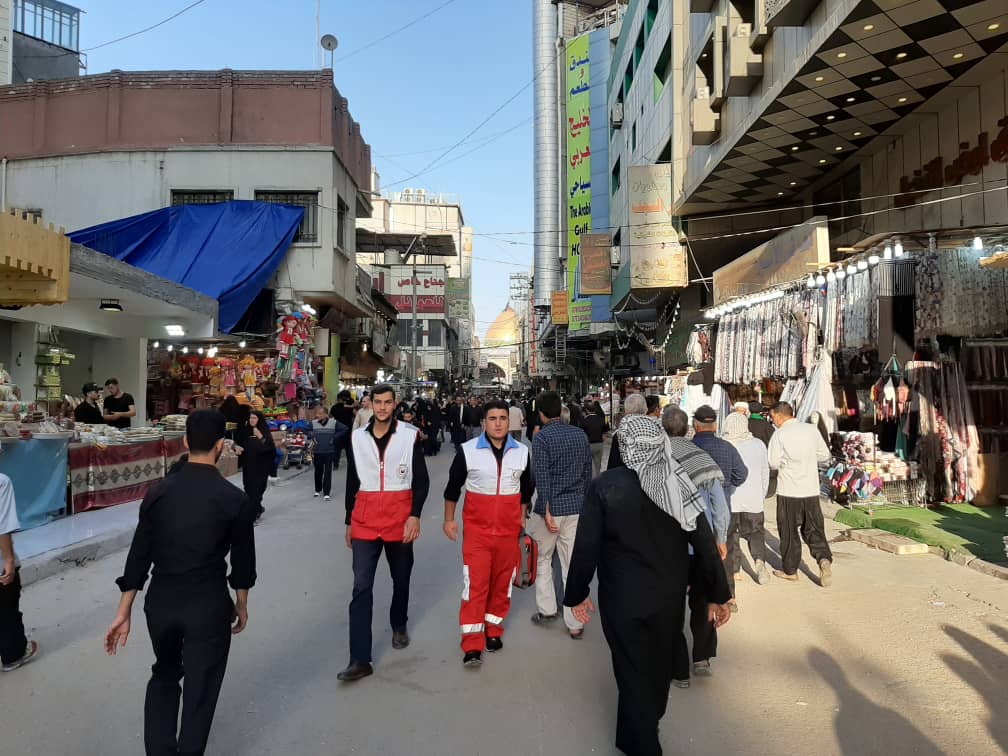 تصاویری از نذر خدمت جوانان هلال احمر