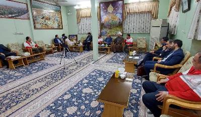 دیدار رئیس جمعیت هلال احمر با حجت الاسلام شهرستانی/گزارش تصویری