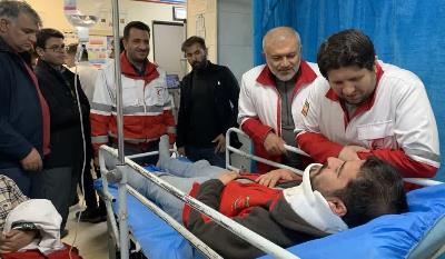 مینی بوس امدادگران آذربایجان شرقی دچار حادثه شد