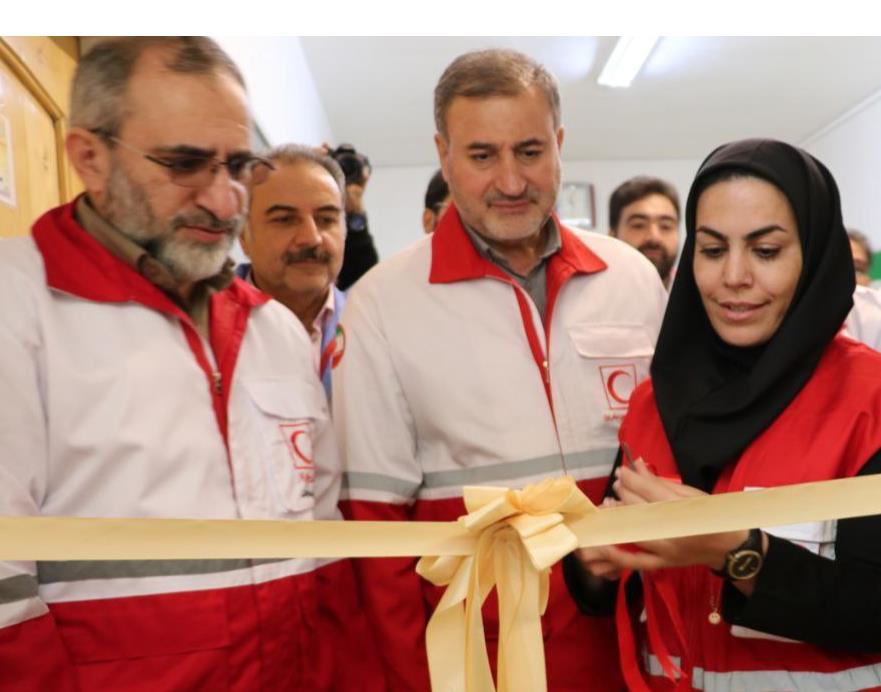 افتتاح مدرسه بشردوستی و دفتر باور در استان مرکزى با حضور دبیرکل هلال احمر