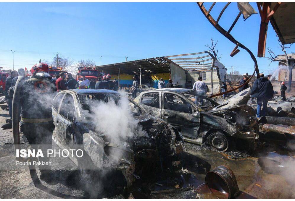 انفجار انبار کپسول گاز در همدان با ۶ مصدوم/ تیمهای هلالاحمر به محل حادثه اعزام شدند