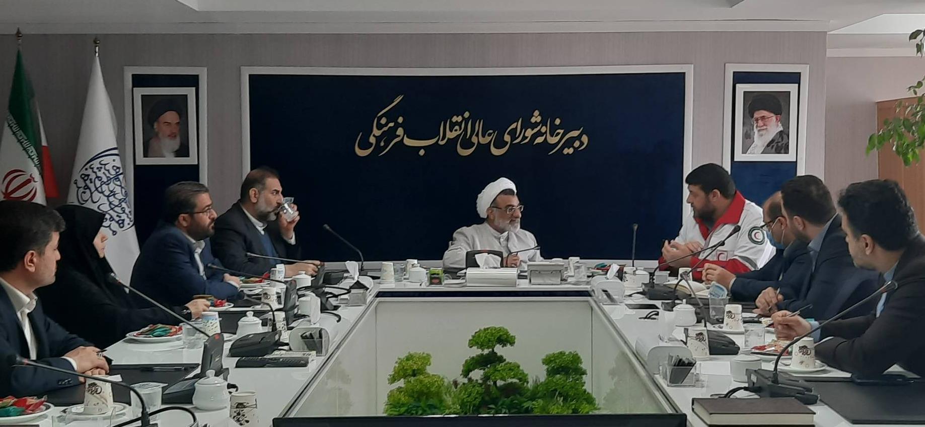 دیدار رئیس هلال‌احمر با دبیر شورای عالی انقلاب فرهنگی