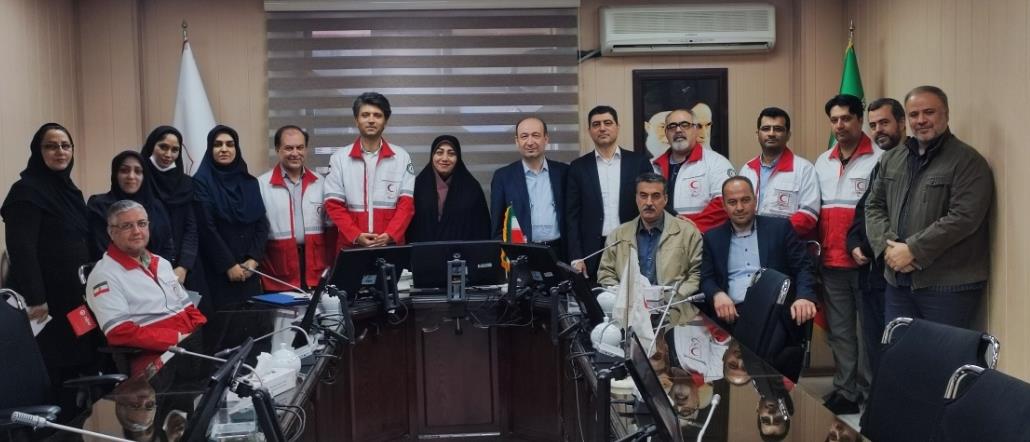 تکریم و معارفه معاون توسعه منابع انسانی و پشتیبانی جمعیت هلال احمر
