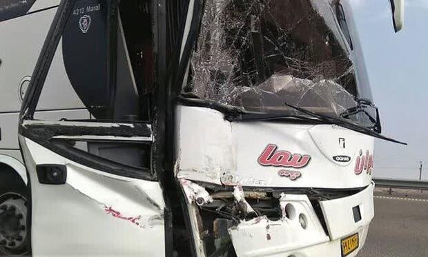 فوت 2 هموطن در تصادف اتوبوس با پراید و پژوپارس