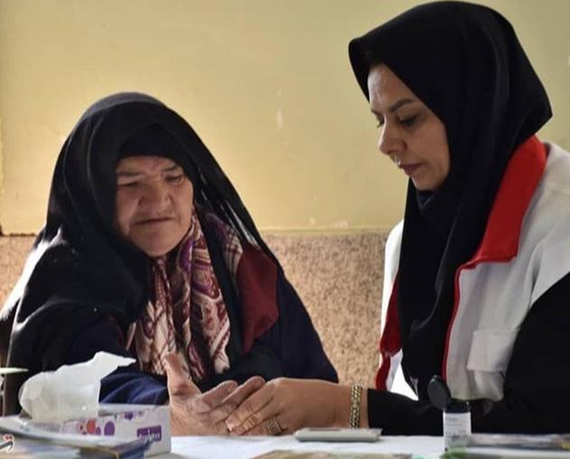 ارائه خدمات بهداشتی درمانی هلالاحمر به ۱۱۶۴ نفر در مناطق کم برخوردار زنجان