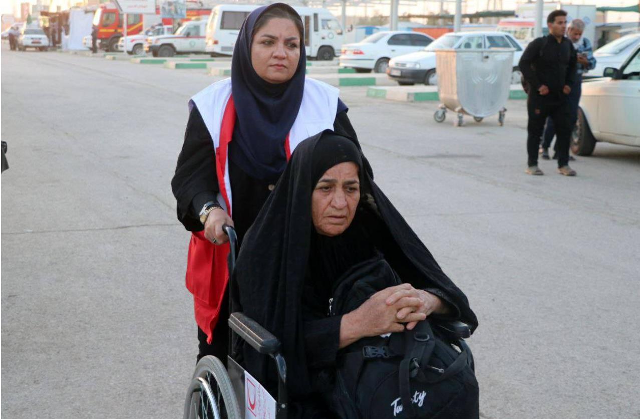 خدمات امداد و نجات هلالاحمر در اربعین 1402 تا 6 شهریور