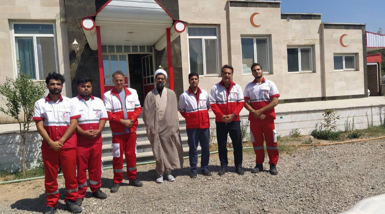 ارزیابی میدانی مسئول دفتر نمایندگی ولی فقیه در سازمان امدادونجات از نحوه ارائه خدمات به زائران حسینی