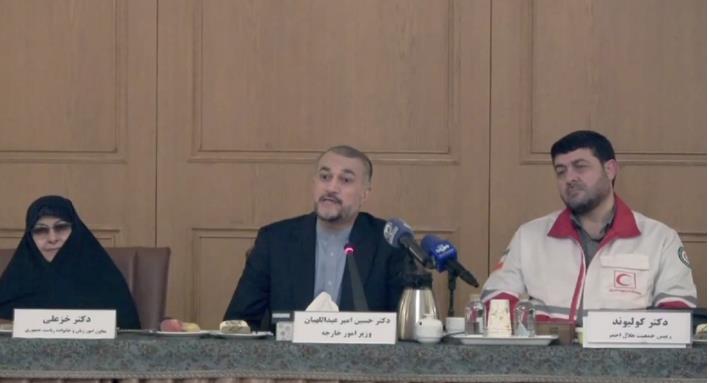 قدردانى وزیر امور خارجه از خدمات بینالمللی هلالاحمر در حج، اربعین و امدادرسانی در حوادث منطقهای+فیلم