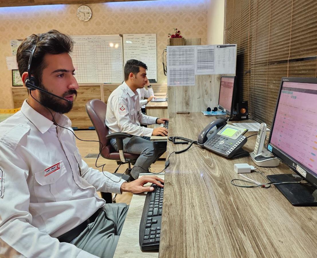 افزایش تماس های اعلام حوادث به(EOC ) در ایام پایانی ماه صفر