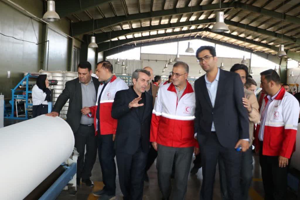 در جریان بازدید دبیرکل هلالاحمر از نساجی خوانسار:تقویت نساجی هلال برای پشتیبانی از عملیات های امدادی ضروری است
